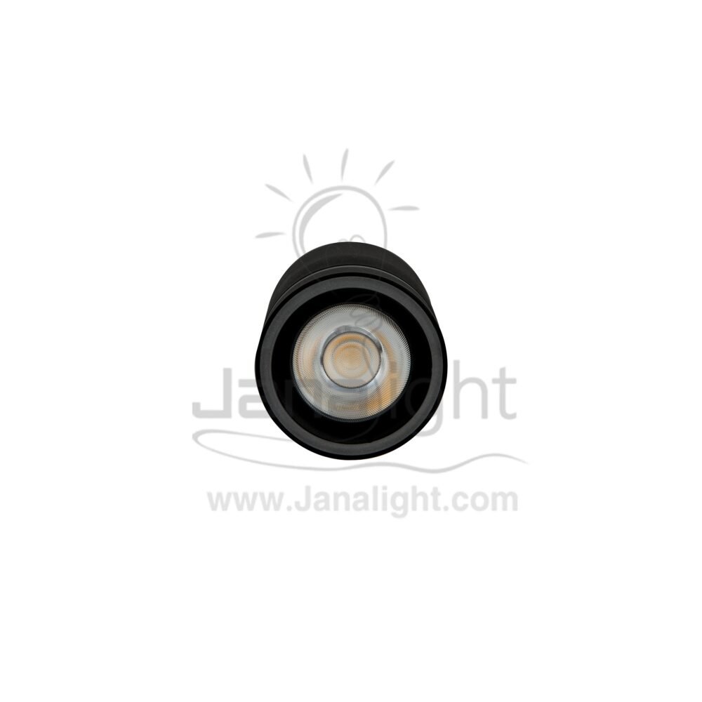 سلندر 10 وات متحرك اسود وورم طرف اكرليك Black cylinder spotlight warm 10W